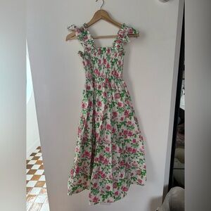 Hill House Home Ellie Nap Dress Pink Rose Print